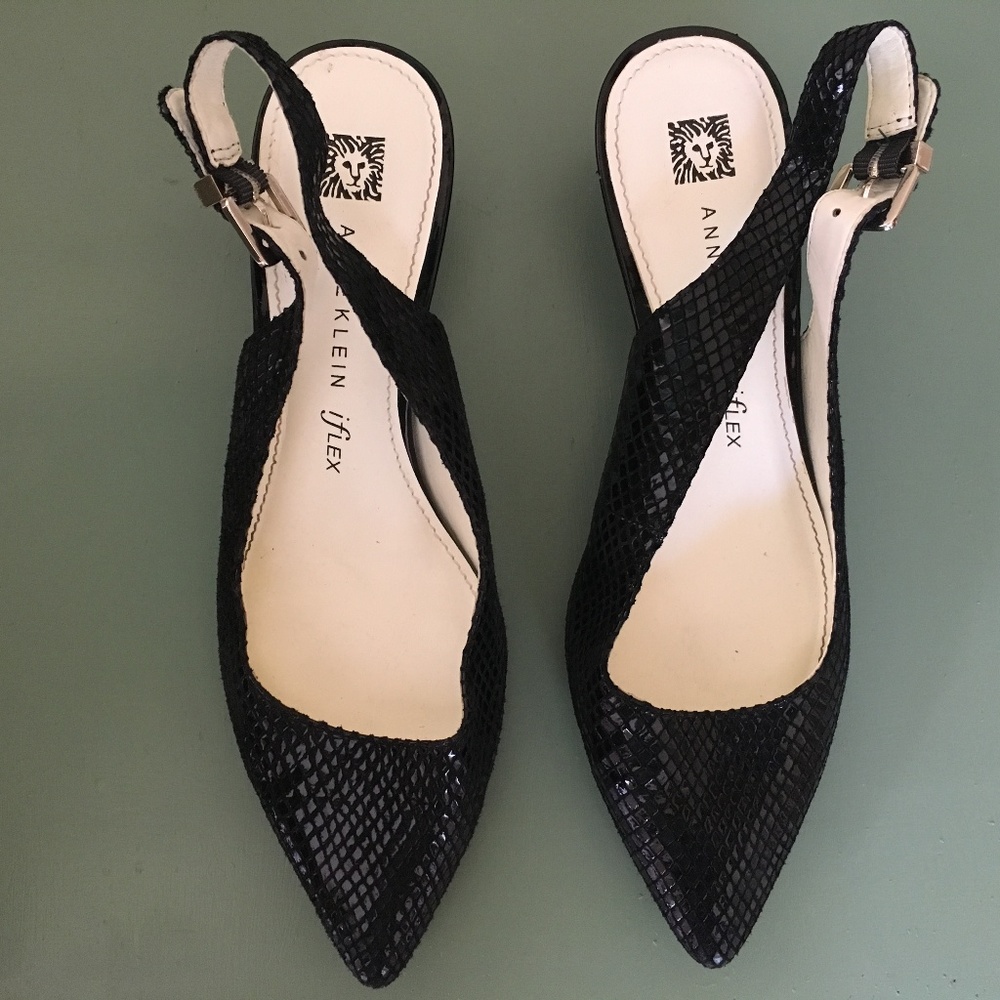 Anne Klein Slingback Kitten Heels